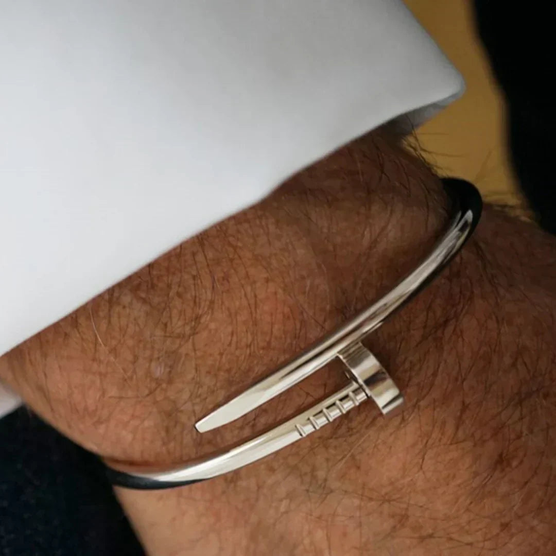 Screw Nail Bangle Bracelet