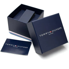 Tommy Hilfiger Men's Quartz Leather Strap Black Dial 42mm Watch 1791773